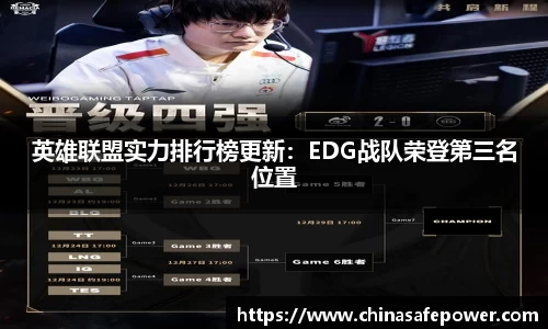 英雄联盟实力排行榜更新：EDG战队荣登第三名位置